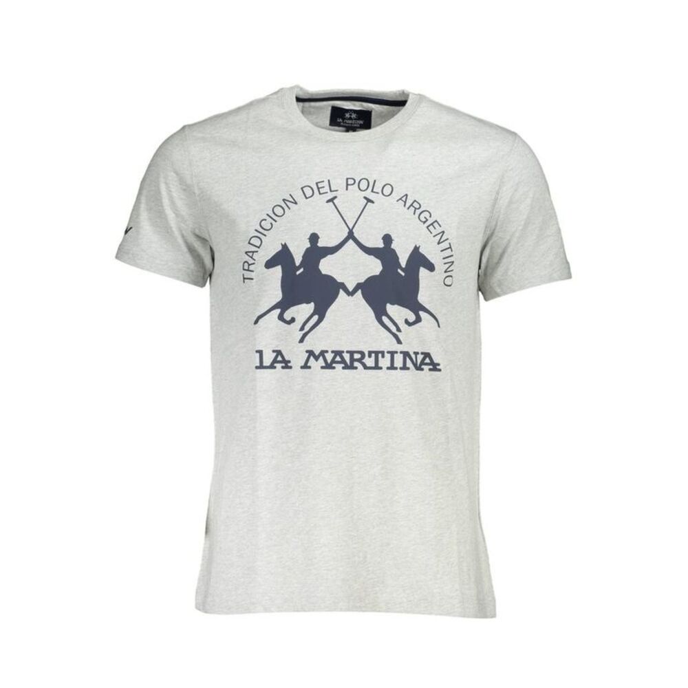 La Martina Grigio Cotton Men's Men's T-Shirt
